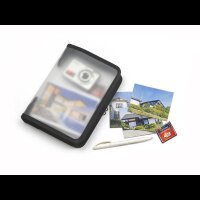 FolderSys Reißverschlussbeutel DIN A5 transparent/schwarz 0,5 mm, 1 St.