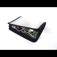 FolderSys Reißverschlussbeutel DIN A5 transparent/schwarz 0,5 mm, 1 St.