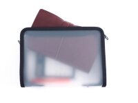 FolderSys Reißverschlussbeutel DIN A5 transparent/schwarz 0,5 mm, 1 St.