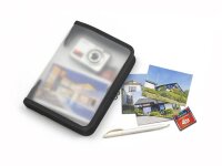FolderSys Reißverschlussbeutel DIN A5 transparent/schwarz 0,5 mm, 1 St.