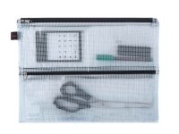 FolderSys Reißverschlussbeutel DIN A4 transparent/schwarz 0,15 mm, 1 St.