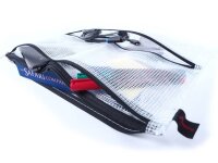 FolderSys Reißverschlussbeutel DIN A4 transparent/schwarz 0,15 mm, 1 St.