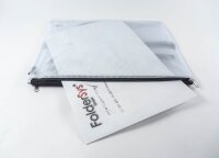 FolderSys Reißverschlussbeutel DIN A4 transparent/schwarz 0,15 mm, 1 St.
