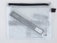 FolderSys Reißverschlussbeutel DIN A5 transparent/schwarz 0,15 mm, 1 St.