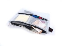FolderSys Reißverschlussbeutel DIN A5 transparent/schwarz 0,15 mm, 1 St.