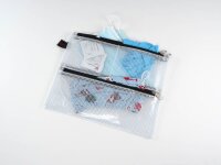 FolderSys Reißverschlussbeutel DIN A5 transparent/schwarz 0,15 mm, 1 St.