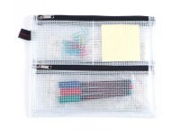 FolderSys Reißverschlussbeutel DIN A5 transparent/schwarz 0,15 mm, 1 St.