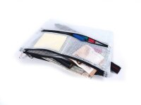 FolderSys Reißverschlussbeutel DIN A5 transparent/schwarz 0,15 mm, 1 St.