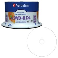 verbatim DVD+R 8,5 GB Double Layer, bedruckbar, 50 St.
