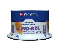 verbatim DVD+R 8,5 GB Double Layer, bedruckbar, 50 St.