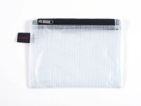 FolderSys Reißverschlussbeutel DIN A6 transparent/schwarz 0,15 mm, 1 St.