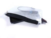 FolderSys Reißverschlussbeutel DIN A6 transparent/schwarz 0,15 mm, 1 St.