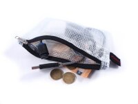 FolderSys Reißverschlussbeutel DIN A6 transparent/schwarz 0,15 mm, 1 St.
