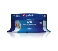 verbatim Blu-ray BD-R 25 GB bedruckbar, 25 St.
