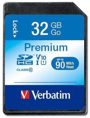 verbatim Speicherkarte SDHC-Card Premium, 32 GB, 1 St.
