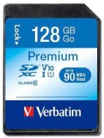verbatim Speicherkarte SDXC-Card Premium, 128 GB, 1 St.