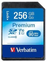 verbatim Speicherkarte SDXC-Card Premium 256 GB