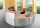 Kerkmann Anbautheke Genua gebogen, buche, silber 126,5 x 80,0 x 72,0 cm