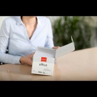 ELCO Briefumschläge Office DIN lang+ mit Fenster hochweiß haftklebend 200 St.