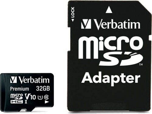 verbatim Speicherkarte microSDHC-Card Premium, 32 GB, 1 St.