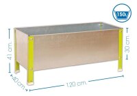 Simonrack Hochbeet SIMONGARDEN URBAN Metall grün,...