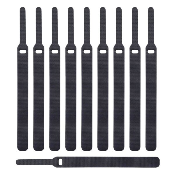 LABEL THE CABLE Klettkabelbinder BASIC STRAPS schwarz 17,0 cm x 1,4 cm, 10 St.