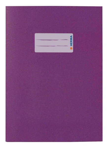 HERMA Heftumschlag glatt violett Papier DIN A5, 1 St.