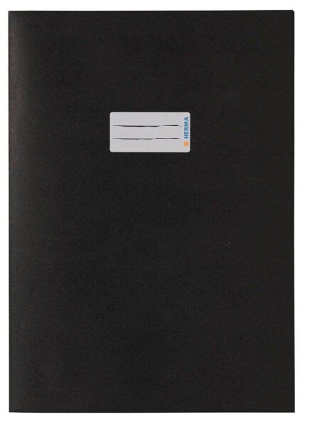 HERMA Heftumschlag glatt schwarz Papier DIN A4