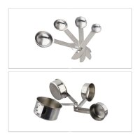relaxdays Schüssel-Set silber 18-tlg., 1 Set