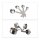 relaxdays Schüssel-Set silber 18-tlg., 1 Set