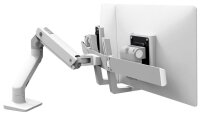 ergotron Monitor-Halterung HX Dual 45-476-216 weiß für 2 Monitore, Tischklemme, Tischbohrung