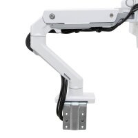 ergotron Monitor-Halterung HX Dual 45-476-216 weiß für 2 Monitore, Tischklemme, Tischbohrung
