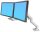 ergotron Monitor-Halterung HX Dual 45-476-216 weiß für 2 Monitore, Tischklemme, Tischbohrung