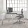 ergotron Monitor-Halterung LX Dual Direct 45-489-216 weiß für 2 Monitore, Tischk