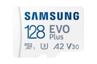 SAMSUNG Speicherkarte microSD EVO PLUS (2024), 128 GB, 1 St.