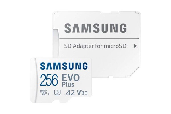 SAMSUNG Speicherkarte microSD EVO PLUS (2024), 256 GB, 1 St.