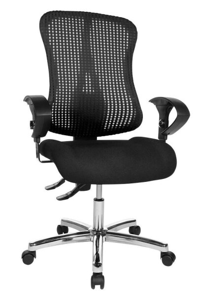 Topstar Bürostuhl Sitness® 90, SITNESSHP BC00 Stoff schwarz, Gestell chrom
