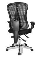 Topstar Bürostuhl Sitness® 90, SITNESSHP BC00 Stoff schwarz, Gestell chrom
