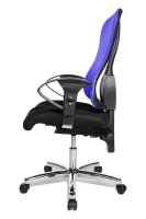 Topstar Bürostuhl Sitness® 90, SITNESSHP BC08 Stoff blau, Gestell chrom