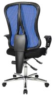 Topstar Bürostuhl Sitness® 90, SITNESSHP BC08 Stoff blau, Gestell chrom