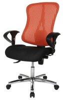 Topstar Bürostuhl Sitness® 90, SITNESSHP BC01 Stoff orange, Gestell chrom