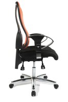 Topstar Bürostuhl Sitness® 90, SITNESSHP BC01 Stoff orange, Gestell chrom