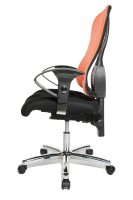 Topstar Bürostuhl Sitness® 90, SITNESSHP BC01 Stoff orange, Gestell chrom