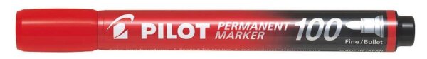 PILOT 100 Permanentmarker rot 1,0 mm, 1 St.