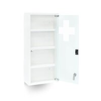 relaxdays Medizinschrank EMERGENCY XXL ohne Norm weiß