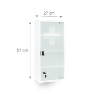 relaxdays Medizinschrank EMERGENCY XXL ohne Norm weiß