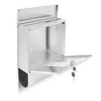 relaxdays Briefkasten 10018448_0 silber