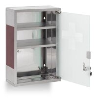 relaxdays Medizinschrank EMERGENCY Edelstahl XL ohne Norm...