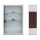 relaxdays Medizinschrank EMERGENCY Edelstahl XL ohne Norm silber