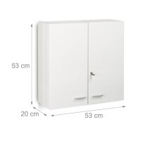 relaxdays Medizinschrank XXL Premium ohne Norm weiß